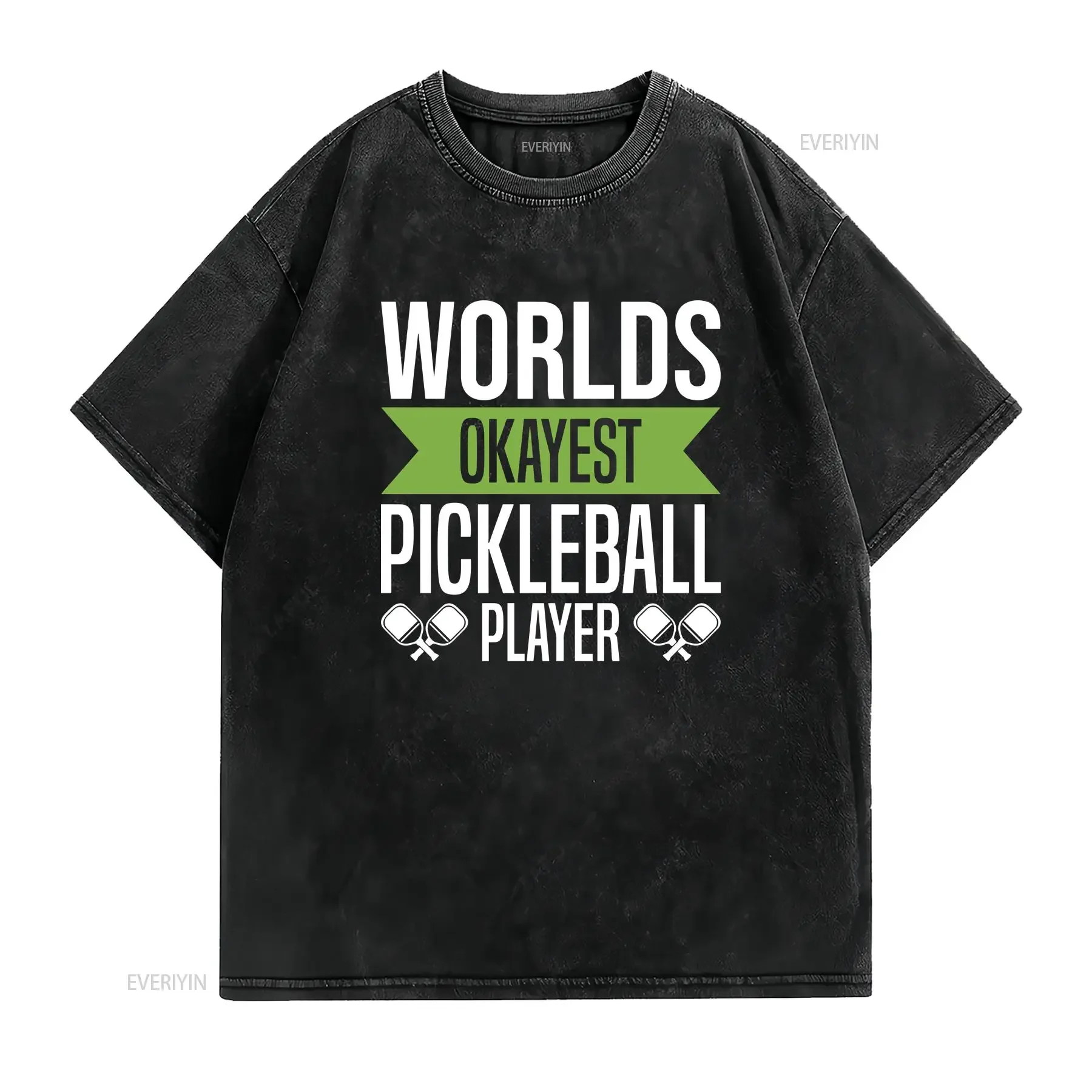 Pickleball T Shirt for Women Player Racquetball Paddleball Sport vintage Washed graphic Top For Everyday Wear Stretched fashion