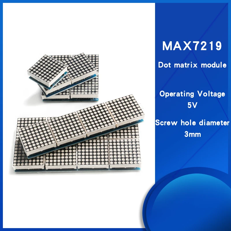 

1pcs/lot 1/2/4/8 bit MAX7219 dot matrix module control module MCU control and drive LED display module