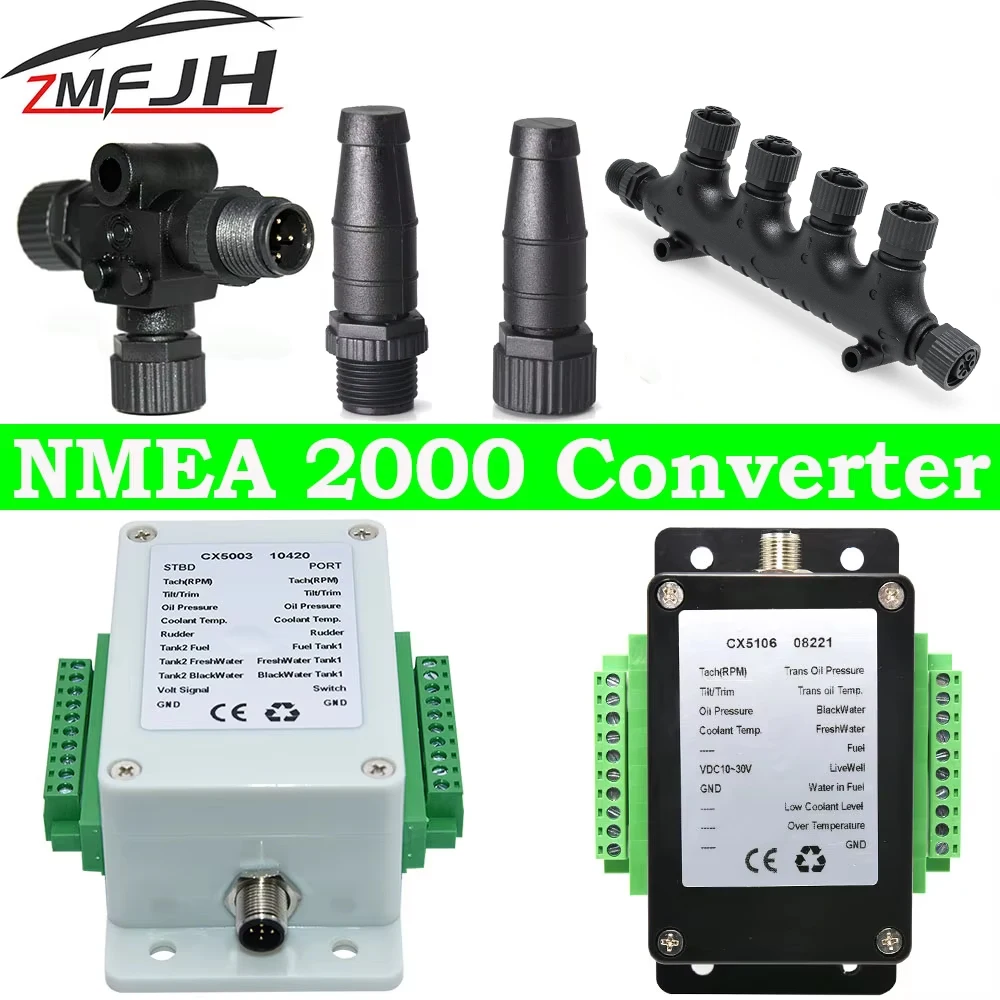 NEW NMEA 2000 Multifunction Converter /N2K Converter Single/Dual Up to 13-18 Sensors Signal for Boat Yacht Marine Accessories