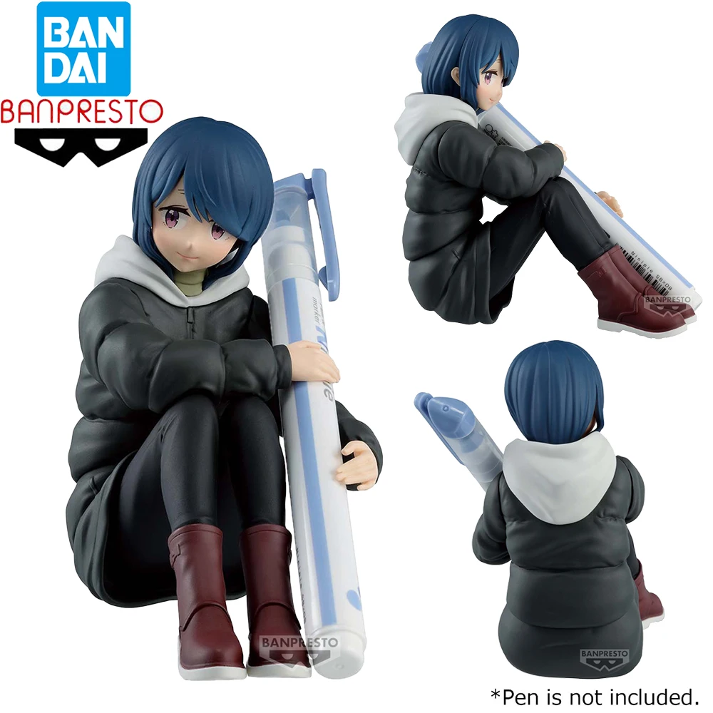 Предварительная продажа, оригинальный Banpresto Penlife! Yurucamp Сезон 3 Шима Рин кавайные девушки фигурки настольное украшение держатель для ручек модели игрушки
