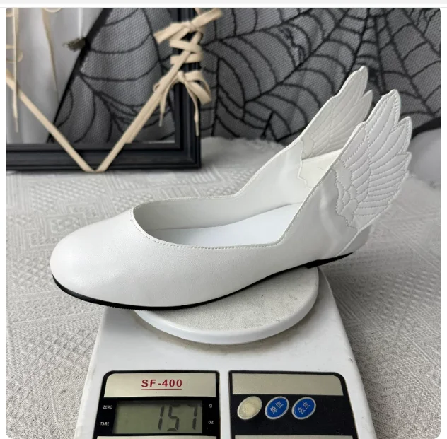 Medieval Shallow Mouth Single One Pedal Wing Design Spring and Summer Versatile Girl Feeling Light Retro Women's Flat Shoes view 6