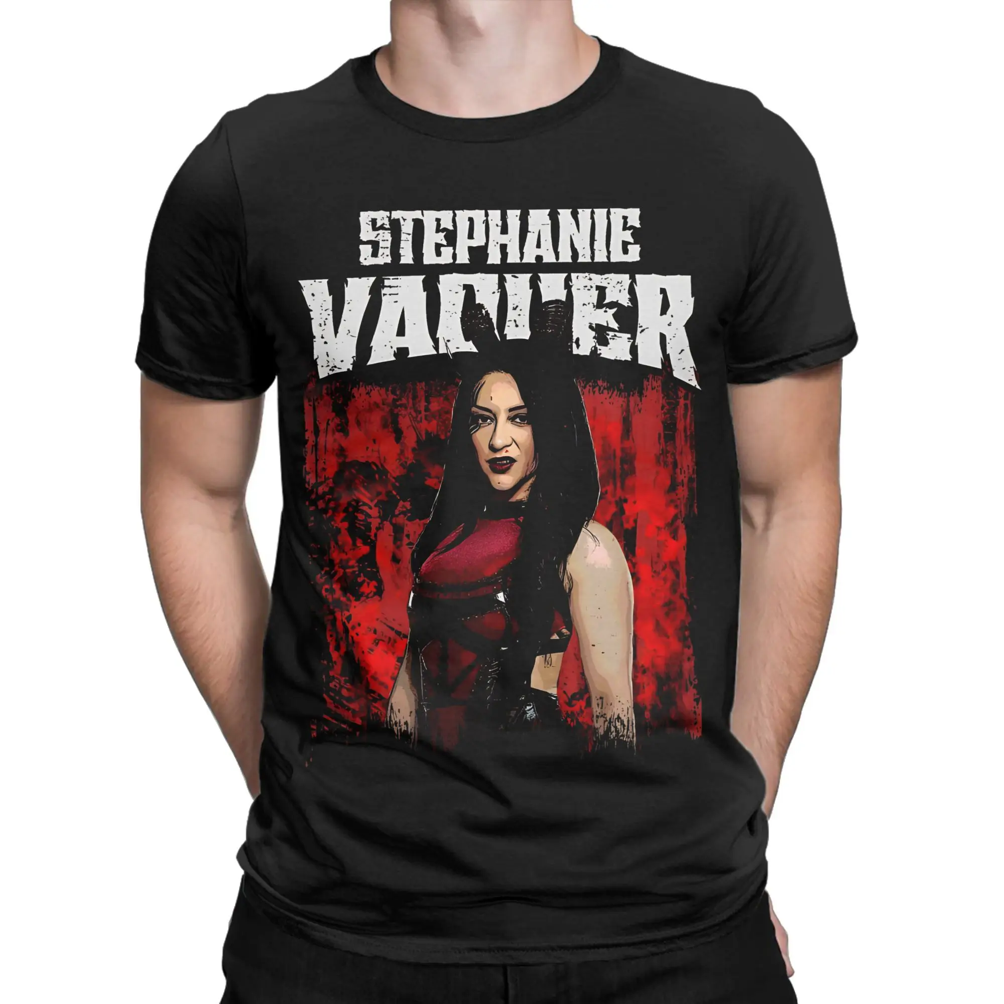 Stephanie Vaquer Wrestler Printed T Shirts Men Women  100% Cotton  Tee Shirt Clothing
