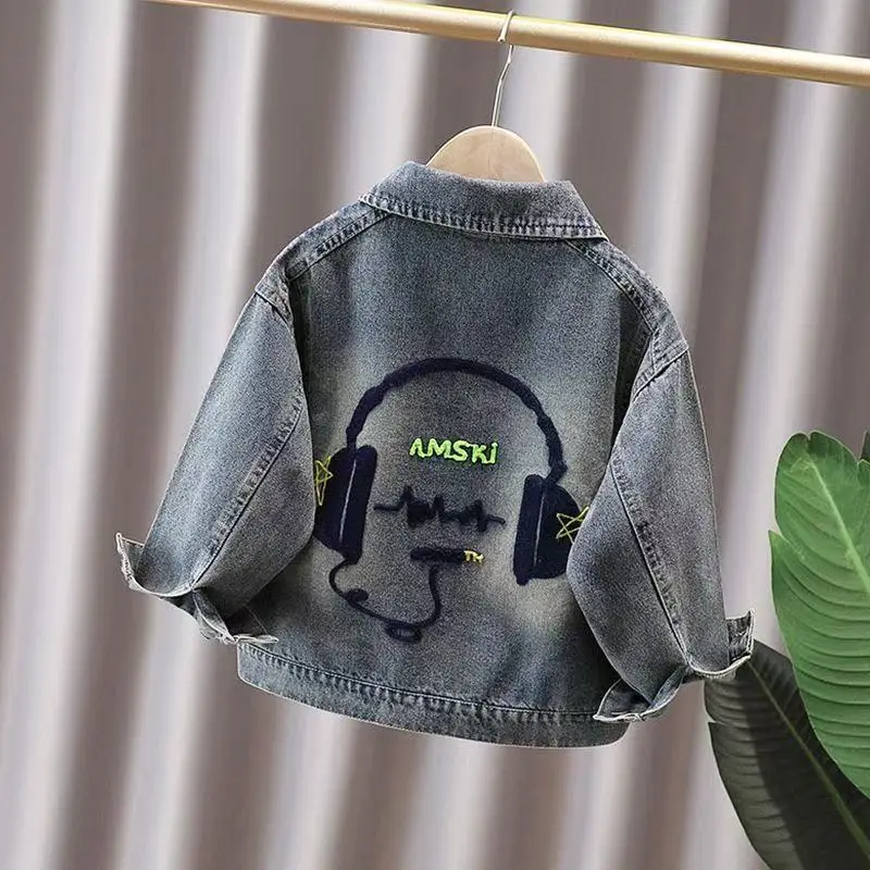 

Girls' Denim Jacket - Autumn Arrival Korean Style Little Ones Stylish Super Cute Autumn Wear for Baby Girls Spring Autumn Tops