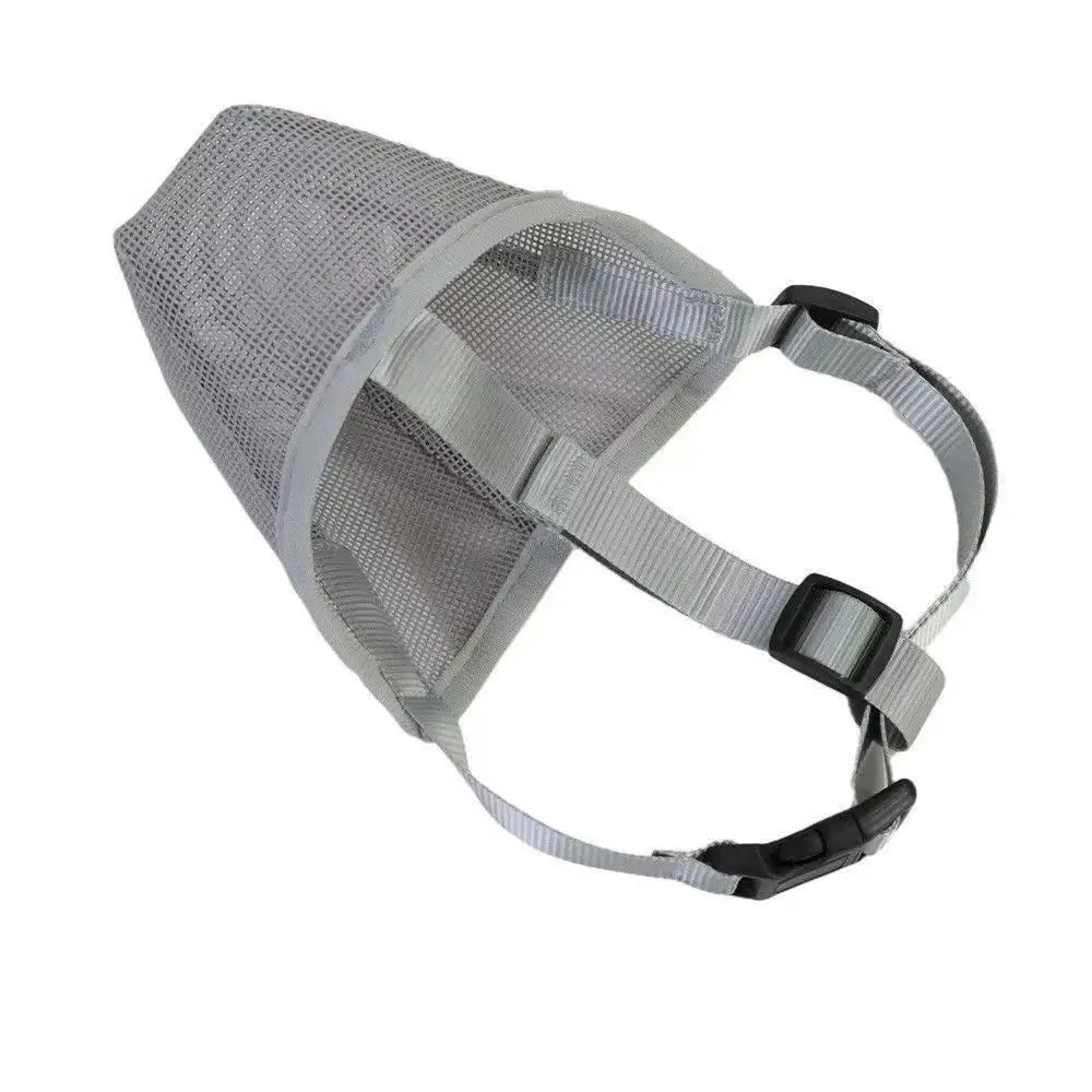 Long Snout Dog Muzzle Breathable Mesh Pet Mouth Mask Anti Bite Anti Random Eating For Medium Large Dogs