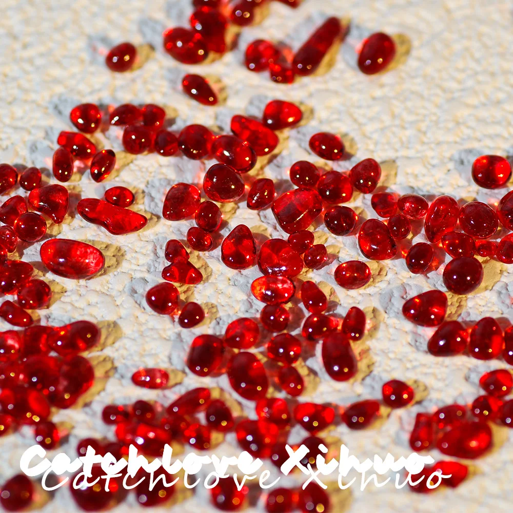 High-quality Translucent Pebble Nail Gems – Small Round Rhinestones for Nail Art DIY Acrylic Nail Decoration