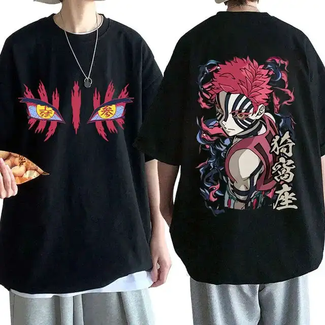 Adult and Children's Sense of Oppression, Yiwor 좌 Marked Eye Wrinkles, Full-body Pure Cotton Demon Slayer Villain Top