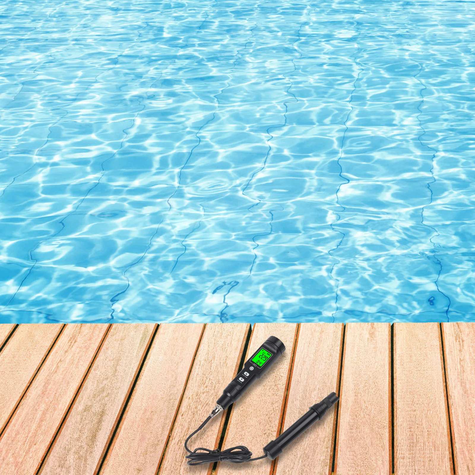 

Aquarium Oxygen Meter Water Tester Easy Calibration Dissolved Oxygen Meter Temperature Tester High Accuracy Sensor