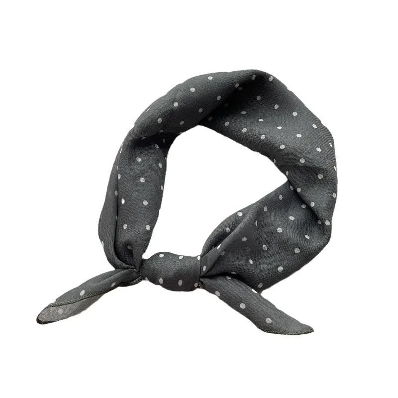 Lady Hair Dot Scarf Female Cotton Square Scarves Head Wraps for Women Bandana Fashion Foulard Shawls Female Neckerchief Summer view 5