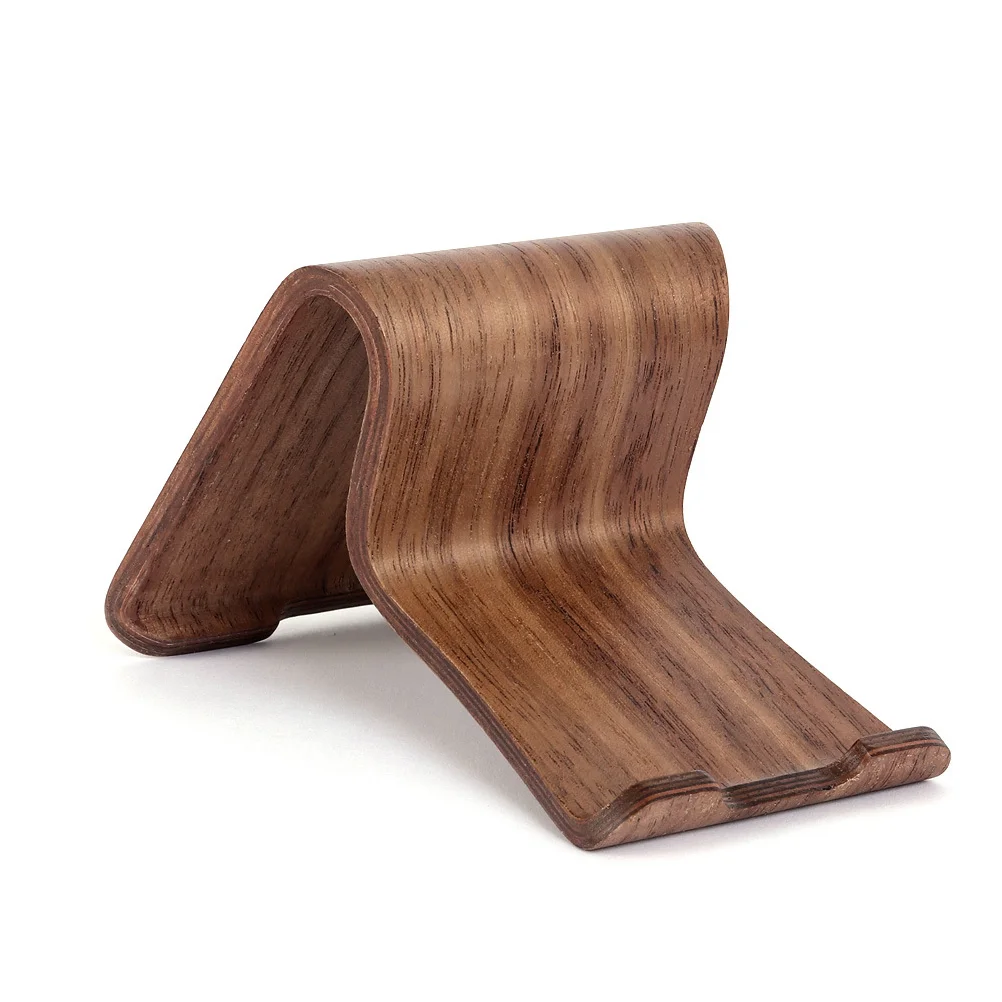 Creative Lazy Person Mobile Phone Rack Wooden Cell Phone Bracket Support Light Brown Phone Stand Phone Holder