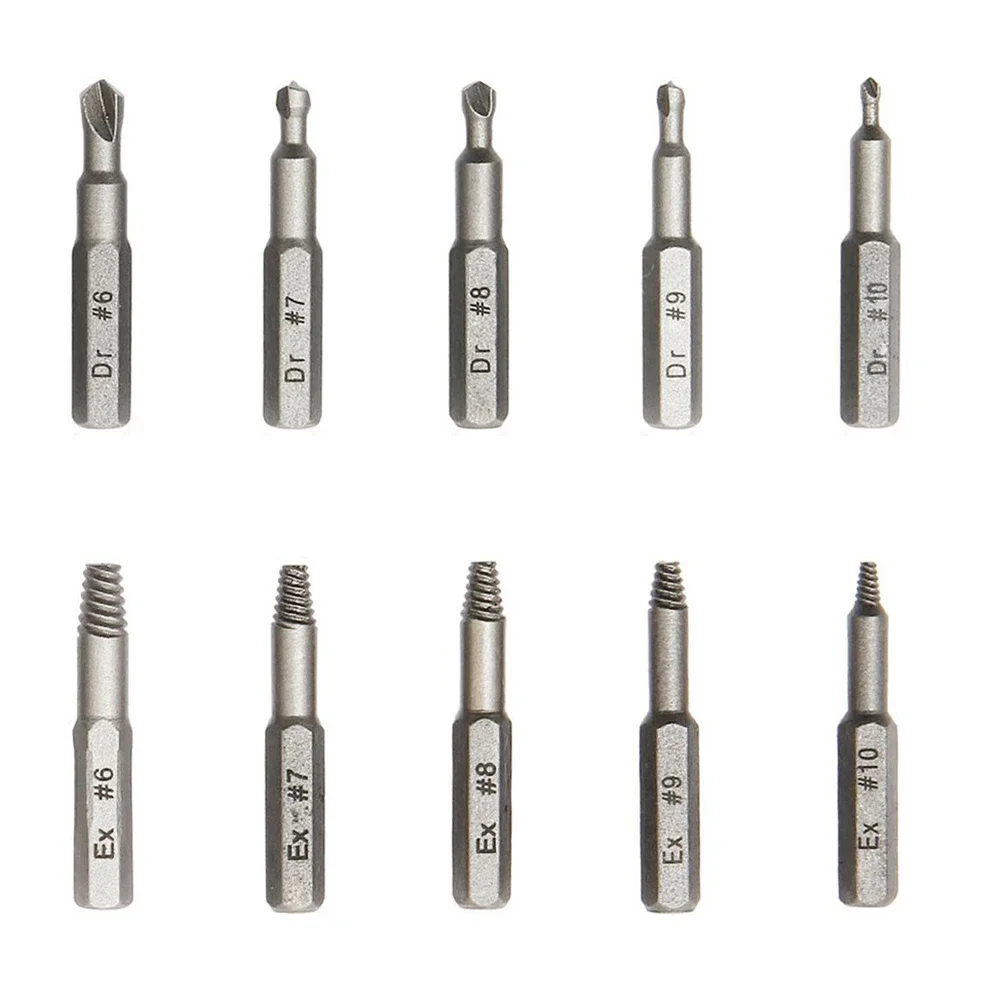 For Broken Head Screw Screw Disassembler Drill Bit Metal Accessories Grey Multipurpose Power Tools Practical Brand New