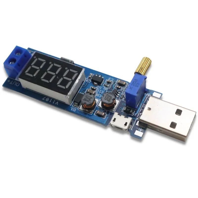 DC-DC 5V to 3.5V / 12V USB Step UP / Down Power Supply Module Adjustable Boost Buck Converter Out DC 1.2V-24V for Arduino ESP32