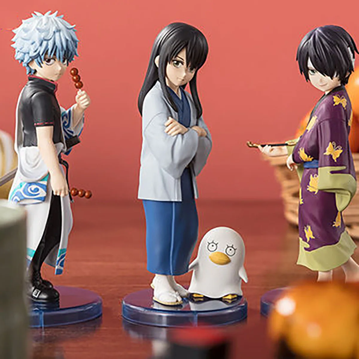 100% original en stock Bandai Spirits Adokenette Gintama. Sakata Gintoki Katsura Kotarou Takasugi Shinsuke Colección Serie