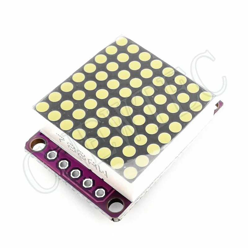 8x8 MAX7219 Rosso/Blu/Verde/Bianco Dot Led Matrix MCU Display Modulo di Controllo 5V Interfaccia Uscita Ingresso Catodo Comune 0.7 Pollici 8*8