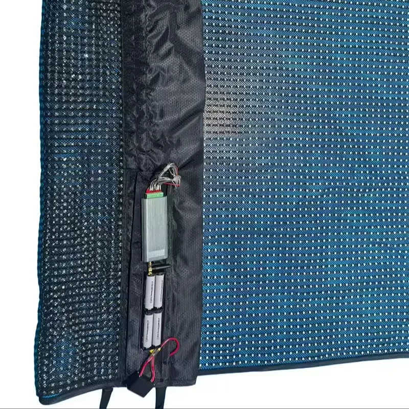 Dynamic Digital Signage Video Animation Flag LED Magic Blanket Magic Mesh for Drones Flying Show