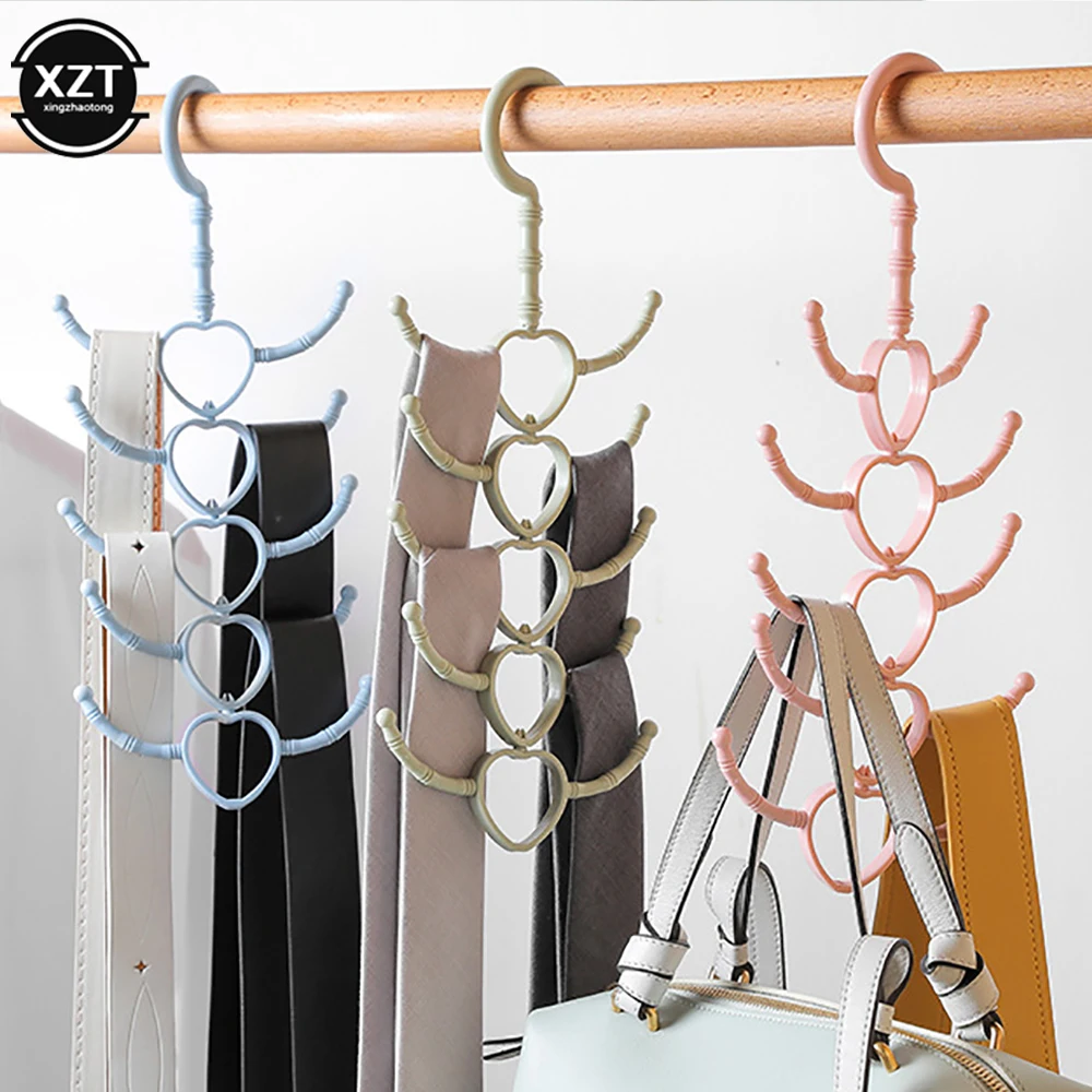

1PC Multi-purpose Rotatable 10-claw Hook Hanger Scarves Scarf Coat Rack Plastic Shoe Hook Shoe Belts For Clothing Storage Rackr