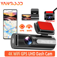 Mini Dash Cam WlFl App Control CAR DVR Front 4K Optional Sony Rear 1080P Dual Lens WDR UHD Night Vision 24H Parking Monitor