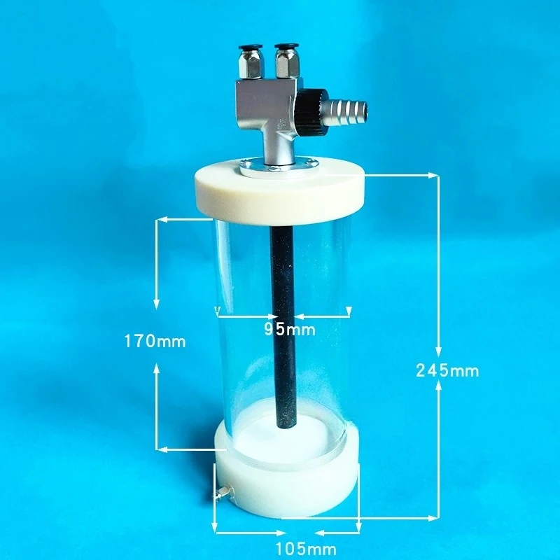 Small Electrostatic Spraying Test Powder Bucket Transparent Sulfurized Cup for Powder Coating Machine Sample