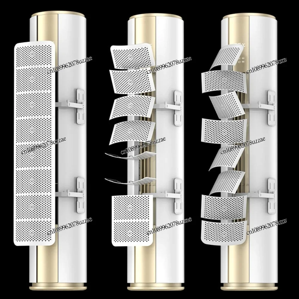 Flexible Air Deflector Panel Direction Adjustable Shield For Cylindrical Standing Air Conditioning Unit