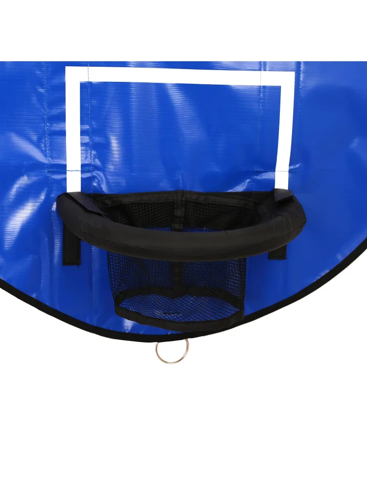 Premium Trampoline Basketball Hoop Set with Pump and Mini Ball - Outdoor Sports Toy for Kids and Adults