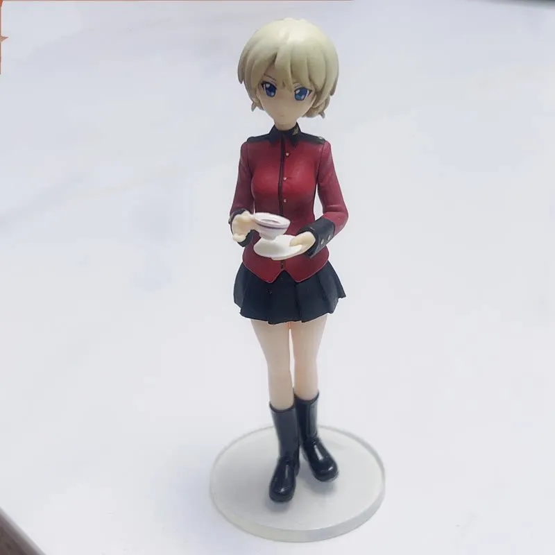 Genuine MEDICOMS TOYS Figure Girls Und Panzer UDF 1/16 Nishizumi Maho Anchovy Nishizumi Miho Mika Doll Desktop Ornament 10cm