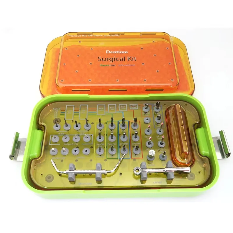Dentistry Tools Dentium Implant Set Dentium DASK Dental Implant Bone Chisel Digital Guide Surgery Prosthetic Kit