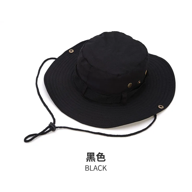 Outdoor Hiking Fisherman Hat Jungle Brim Hat UV Sun Cap Men Camouflage