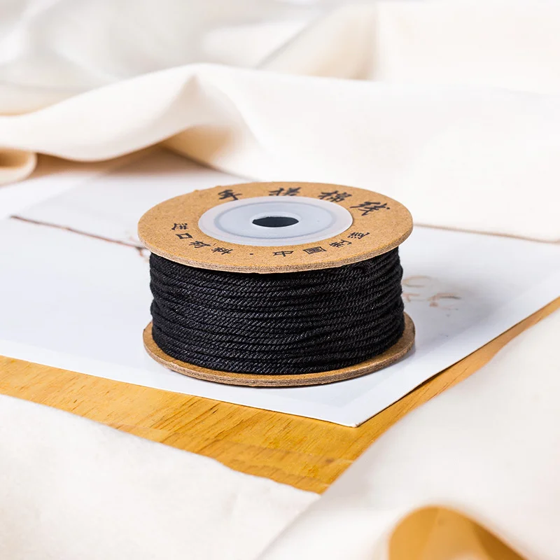 30M/20M Boutique Hand Rubbing Tibetan Cotton Thread 1mm/1.5mm Macrame Cord Bracelet Braided String DIY Tassels Beading Rope