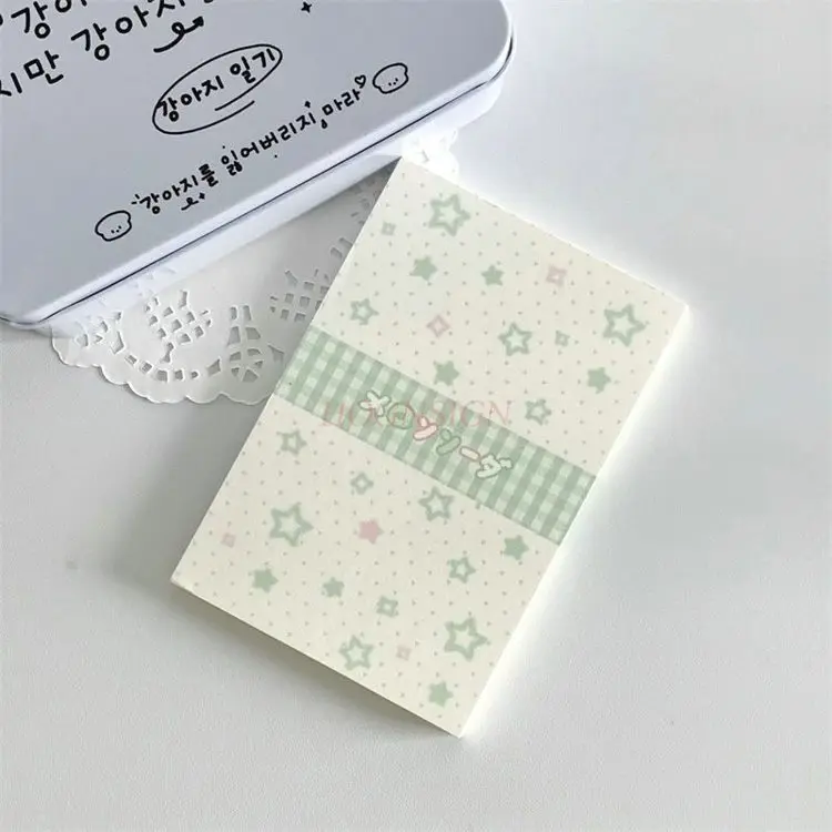 1 libro Lindo cuaderno pegajoso y rasgable, libro de material de cuaderno de alto valor para estudiantes