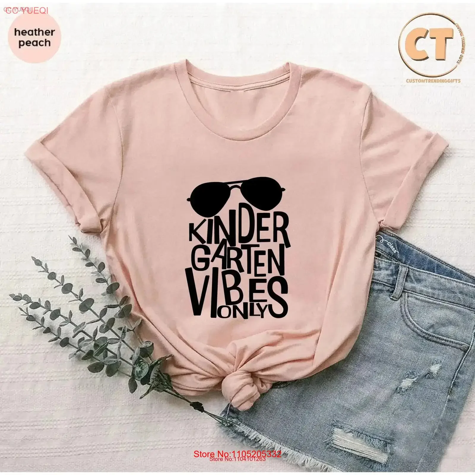 

Футболка Kindergarten Vibes Only, учительская команда, детский сад, первый день винтажной стирки, дышащая уличная одежда с графикой, универсальная