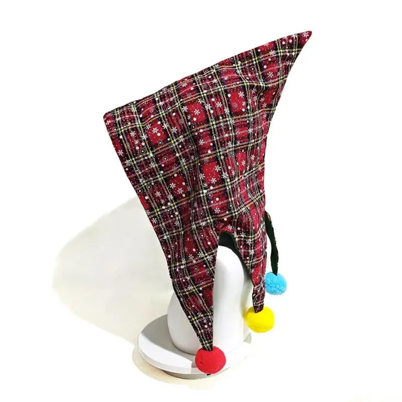 31BF Unisex Christmas Witch Elf Hat Cheerful Hat Baggy Hat Leprechaun Autumn Winter