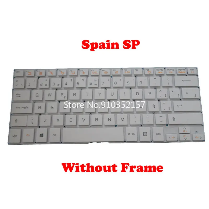 Black/White Keyboard For LG 13U360 13U360-E 13U360-L 13UD360 13UD360-L LG13U36 BR Brazil Spain SP Korea KR United States US