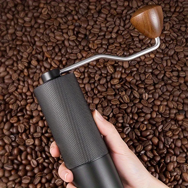 

Ergonomic Manual Coffee Grinder Stainless Steel Conical Burr Internal Adjustable Setting High Quality Portable Hand Grinder Tool