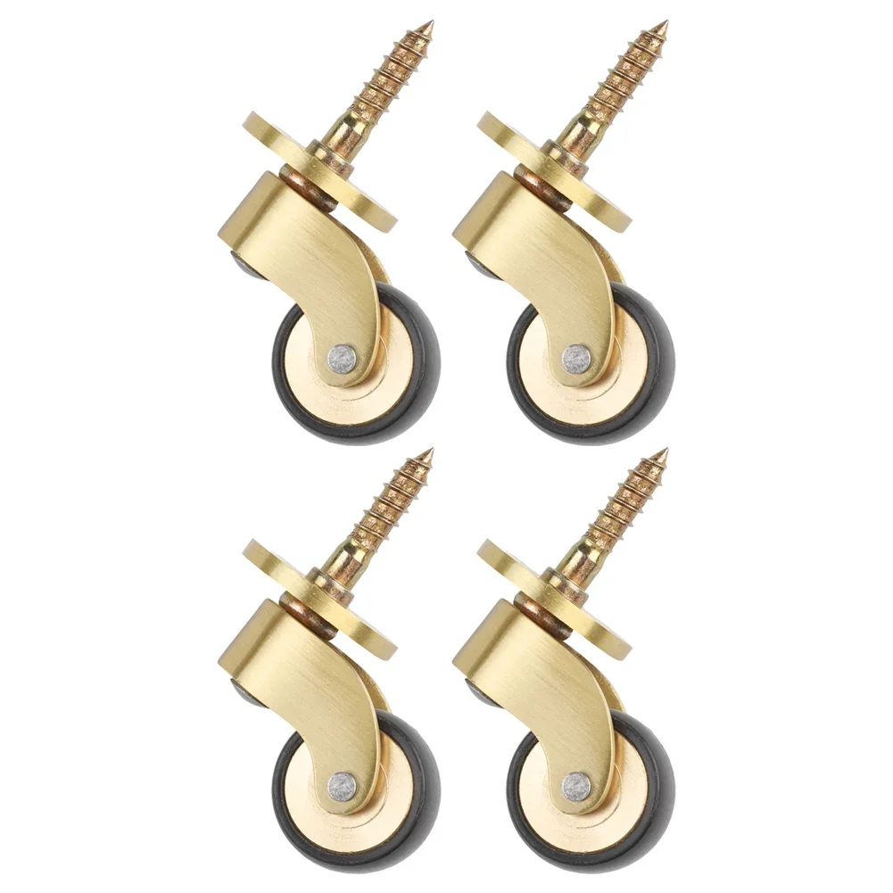 Caster Wheels Set 360 Degree Wheels Easy To Install Effortless Mobility Robust Load-Bearing Design Whisper-Quiet Operation