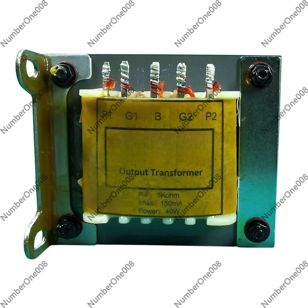 1 Pair 40W 5K Push-Pull Output Transformer for EL84 EL34 6L6 6P3P, HiFi Tube Amplifier with UL 43% 0-4-8Ω