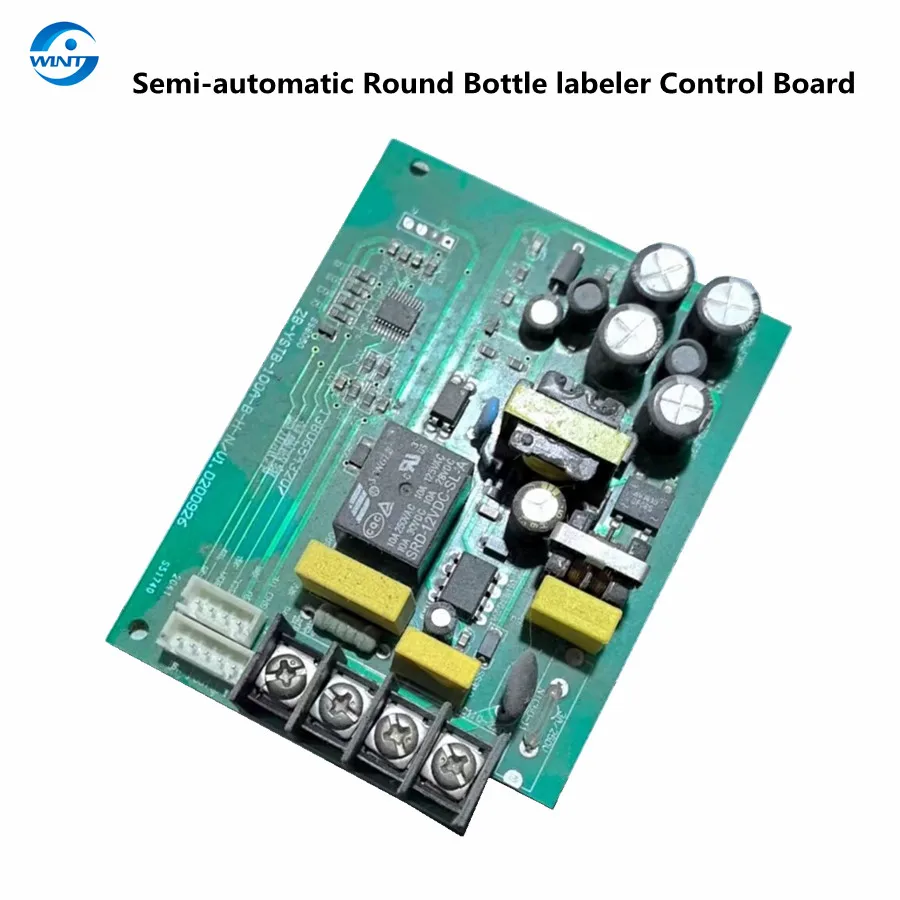 Control Board of Semi-automatic Round Bottles Adhesive Labeling Machine PET Glass Gel Bottling Labels Stickers Applicator