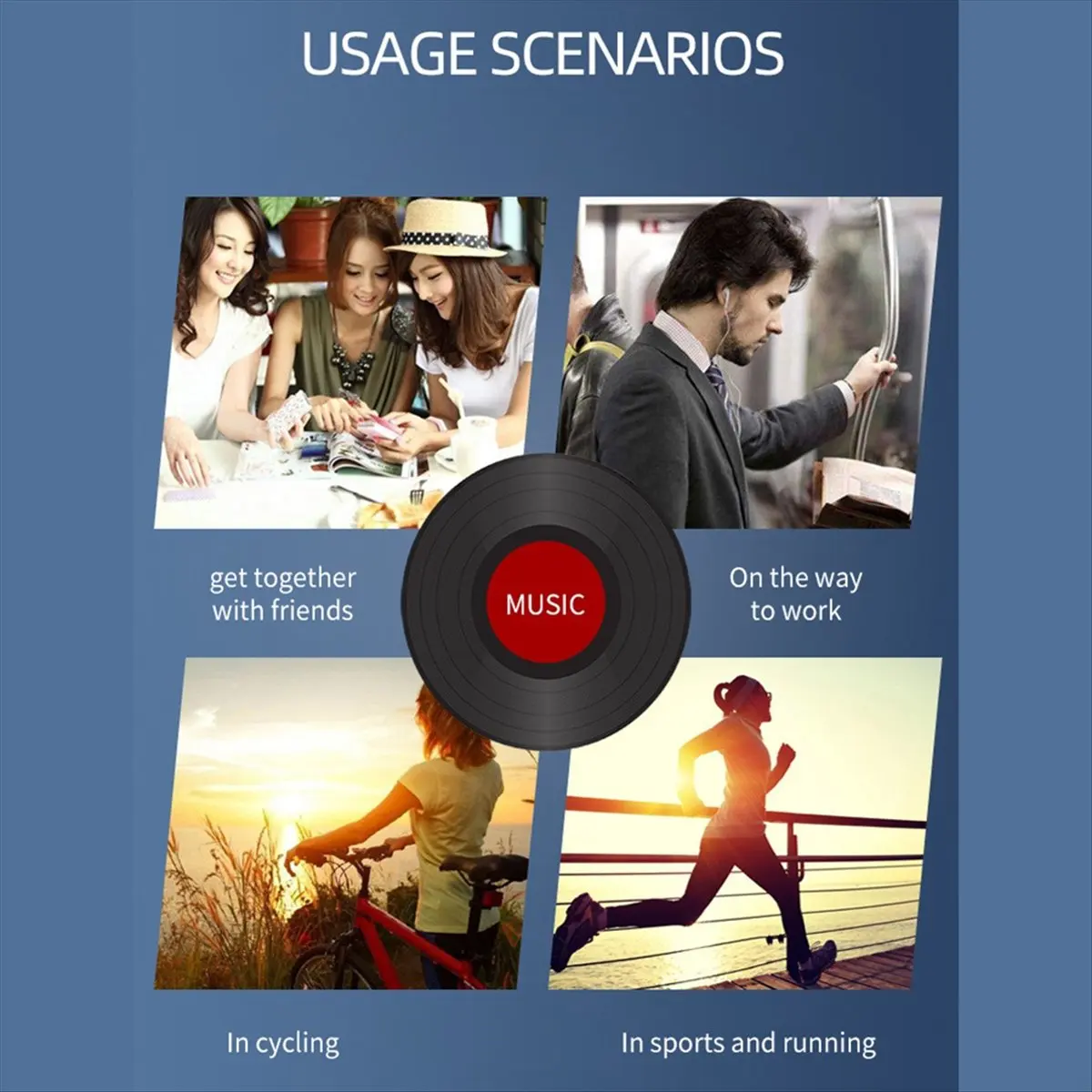 Hi-Fi MP3 Player Lossless DSD High Definition Digital Audio Music Player Sports Expandable Up to 256GB,No Card-A22U