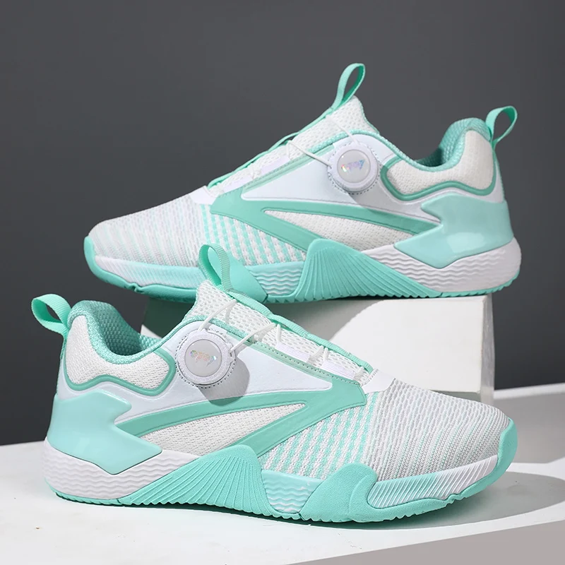 

2025 new badminton shoes, rotating buttons, professional competition training, table tennis shoes, tennis shoes, anti slip and w
