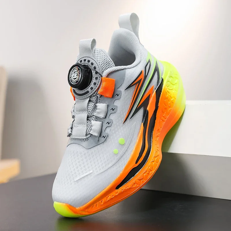 Children's Basketball Shoes Kids Sneakers Non-slip Boys Girls Basketball Boots Outdoor Ultralight Running Trainers Mesh Sneakers