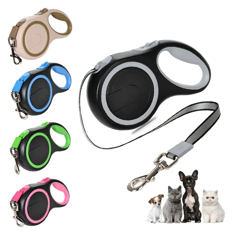 Automatic Retractable Big Dog Leash 5/8M-50KG Strong Pet Roulette Leash-Small Large Dogs Cats Walking Golden Retriever Lead Rope