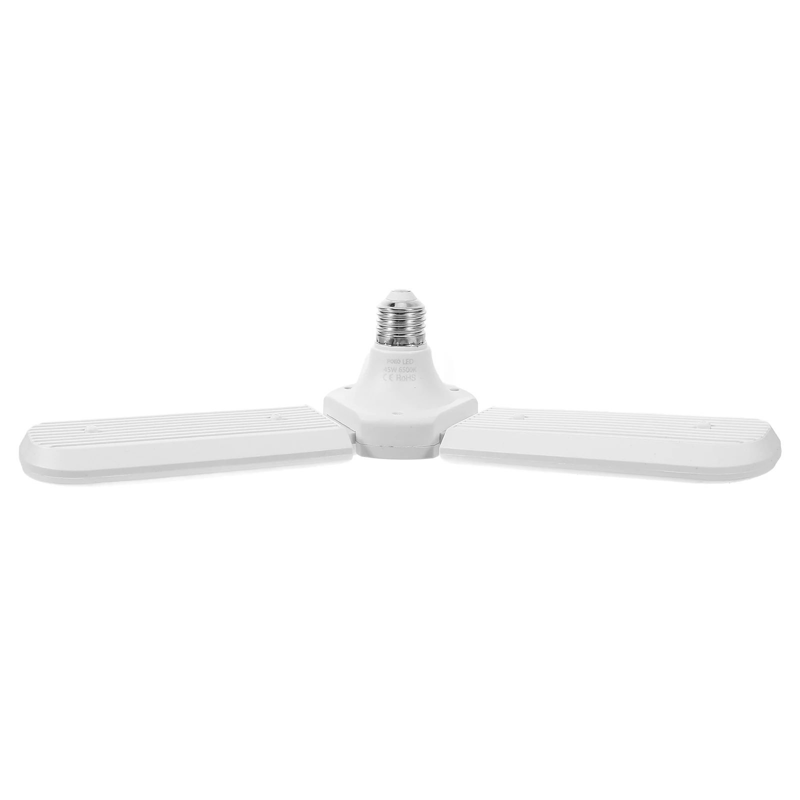 

Three leaf E27 LED Light Bulb Foldable Triple Garage Lighting Ceiling Fixture Soft Brightness Adjustable Angle PC Door