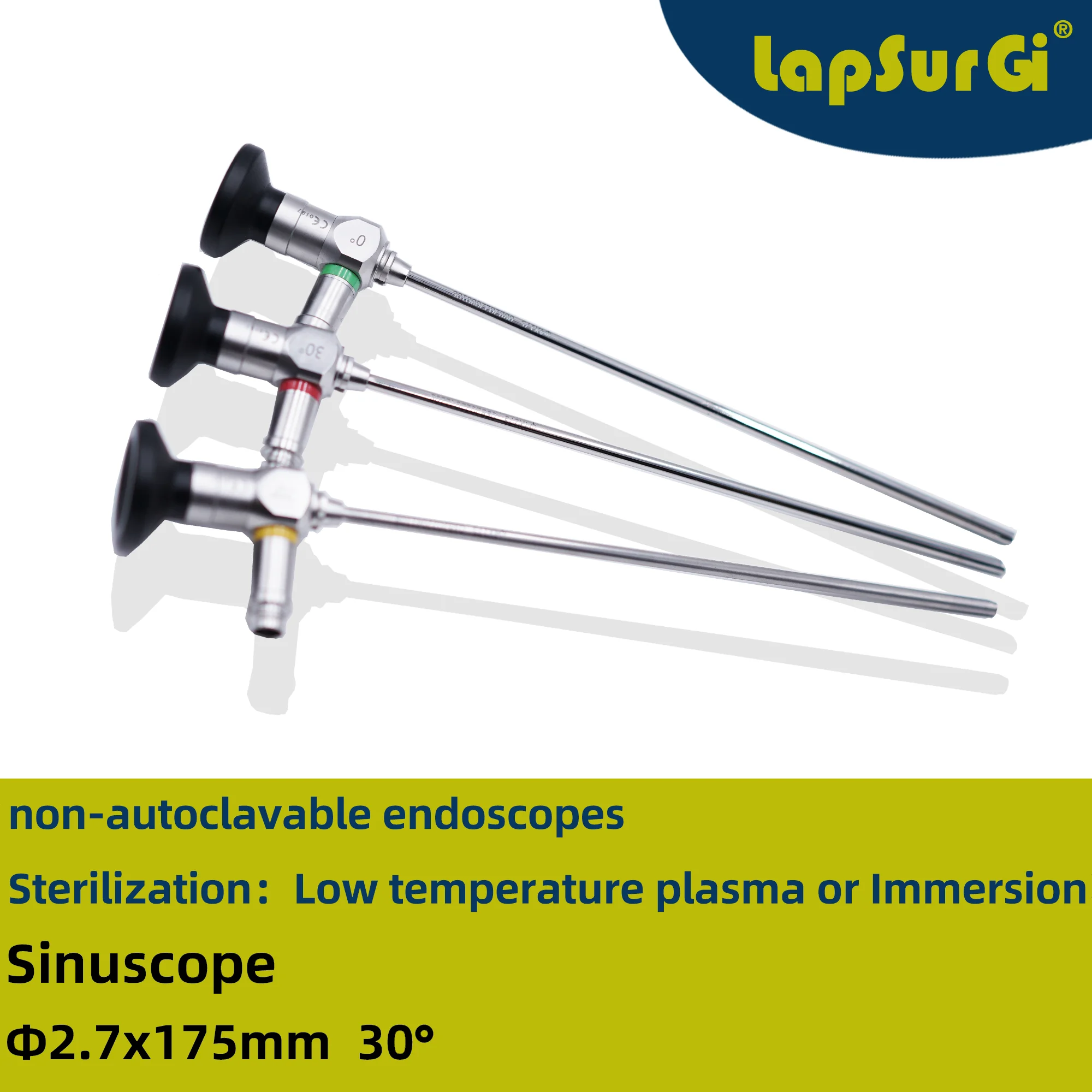 Endoscopio rigido ENT Medical Sinuscope otoscopio laringoscopio 0/30/70/90 gradi telecamera per endoscopia chirurgica chirurgia orl