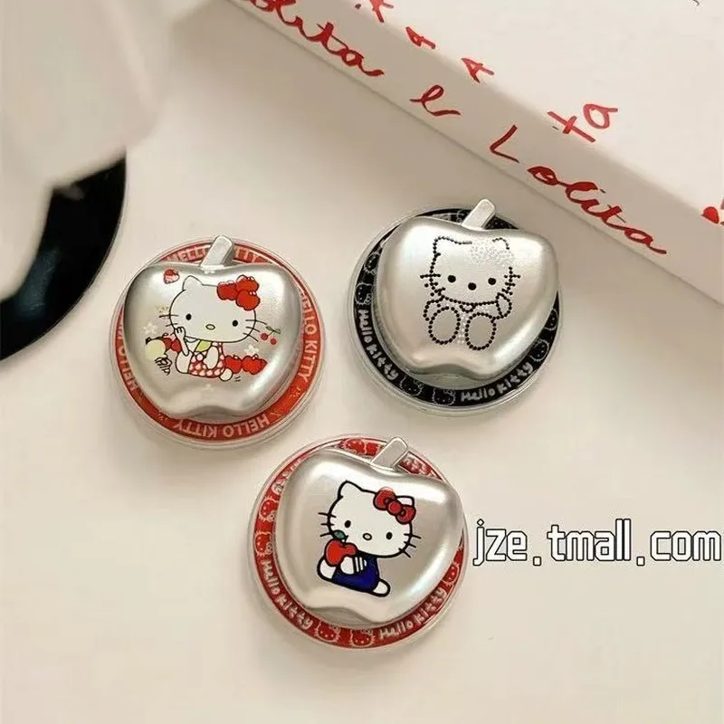 Hello Kitty Magsafe Phone Grip-Tok Griptok Magnetic Socket Expanding Stand Holder for iPhone Pocket Electroplated Matte Silver