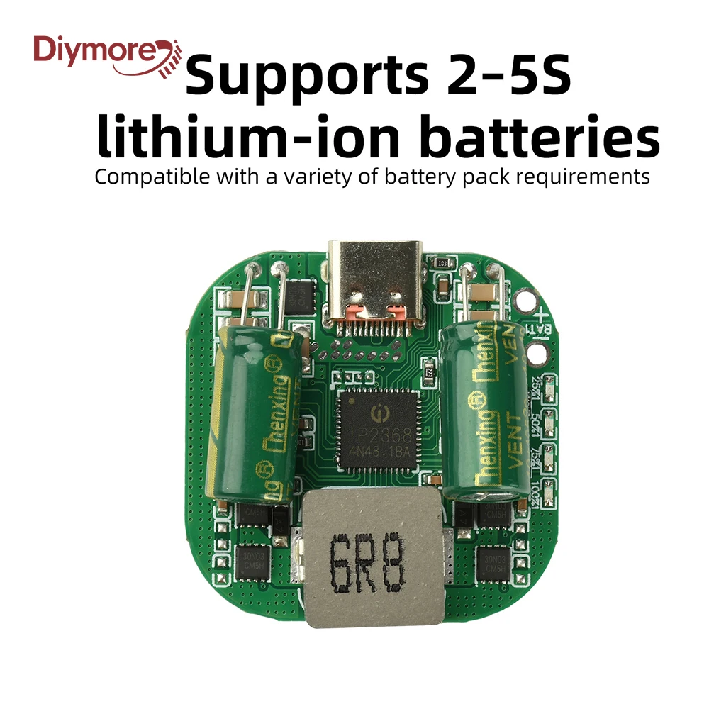 IP2368 2-5S Dual Way Fast Charging/Discharging Mobile Power Module PD 3.0 Type C With PD 100W Buck-Boost Fast Charging Type C