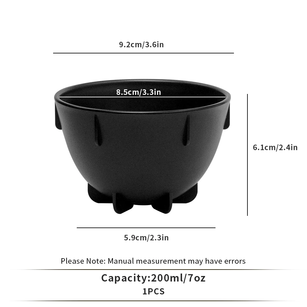 200ml/7oz Large Capacity Cupping Cup with Lid & Spoon  Black White Design for Coffee Lab
