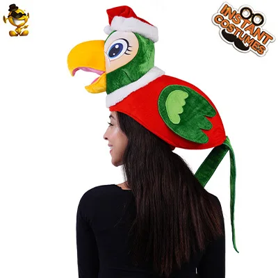 Divertente animale granchio delfino pappagallo uccello cappello per donna uomo adulto Halloween vestire accessori festa fornitura Festival Stage Wear