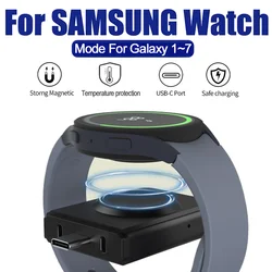 Magnetic Wireless Portable Watch USB Type C Fast Charger for Samsung Galaxy Watch 7/6 Classic 5/4 4 Pro 3/Active Fast Charging