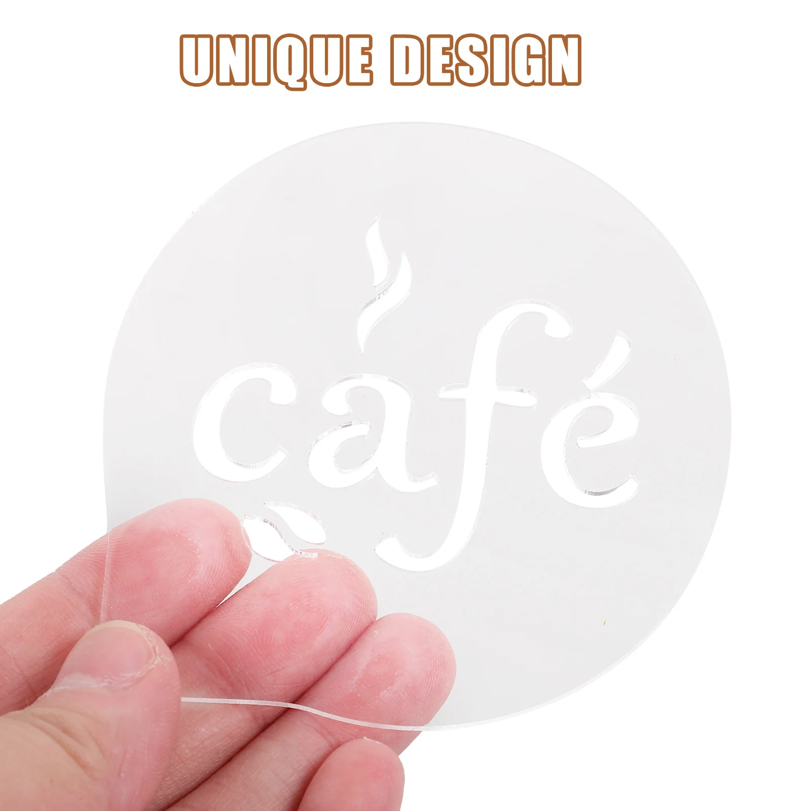 

Coffee Latte Small Latte Art Stencils Mold Cappuccino Art Templates Milk Foams Reusable Decorations Stencils for Home Cafe