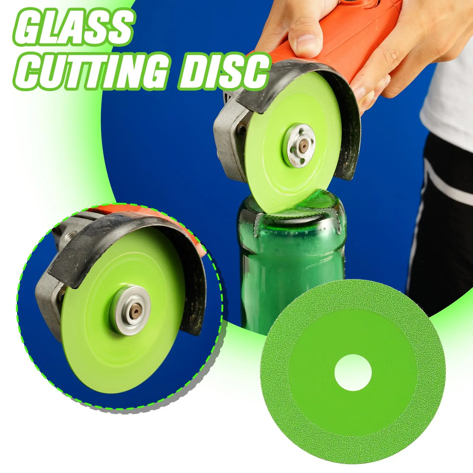 100mm Glass Cutting Disc Sprecise Sharp Diamond Chamfering Cutting Ultra-thin Polishing Cutting DIY Tool For Ceramic