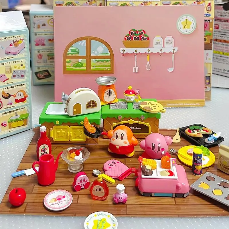 Re-ment Kirby Miniature Kitchen Utensils Blind Box Cooking Scene Playset With Scale Oven Mitt Cookie Mold Collectors