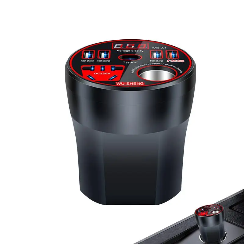 

Car Charging Port USB Car Charger Adapter Inverter Versatile Auto Power Inverter Travel Accessories For Multiple Devices For
